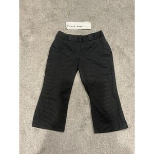 Worthington Women Capri Pin Stripe Black And White size 4P No Pockets Y2K